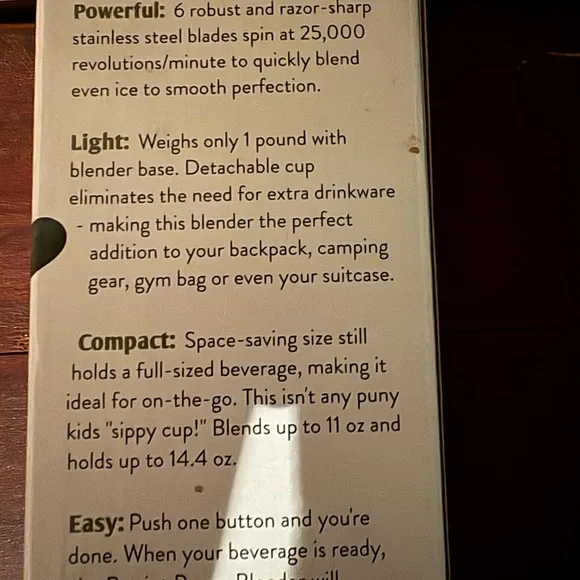 Patriot power blender portable new in box - Picture 3 of 5